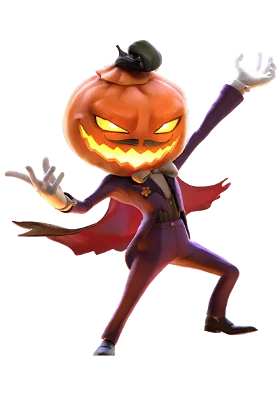 HellSpin pumpkin-head host of the first deposit bonus