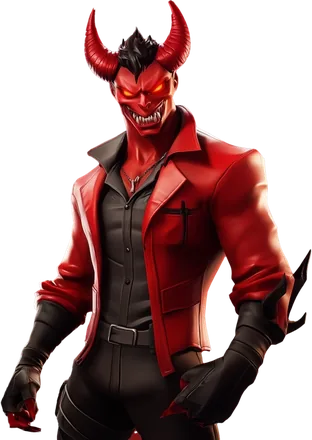HellSpin red devil mascot in a red jacket